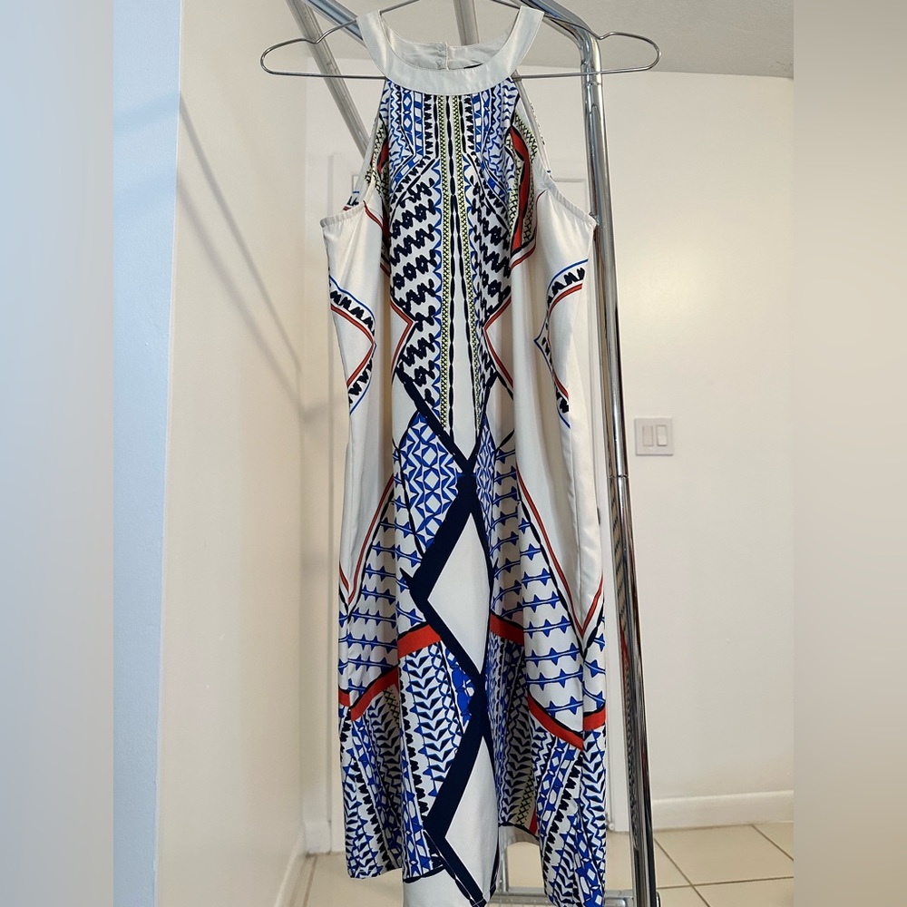 Eccentric Patterned Halter Dress